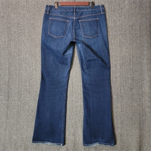 Gap 1969 Jeans Womens 36x33* Long Blue Perfect Boot Dark Wash Stretch Denim - Picture 8 of 13